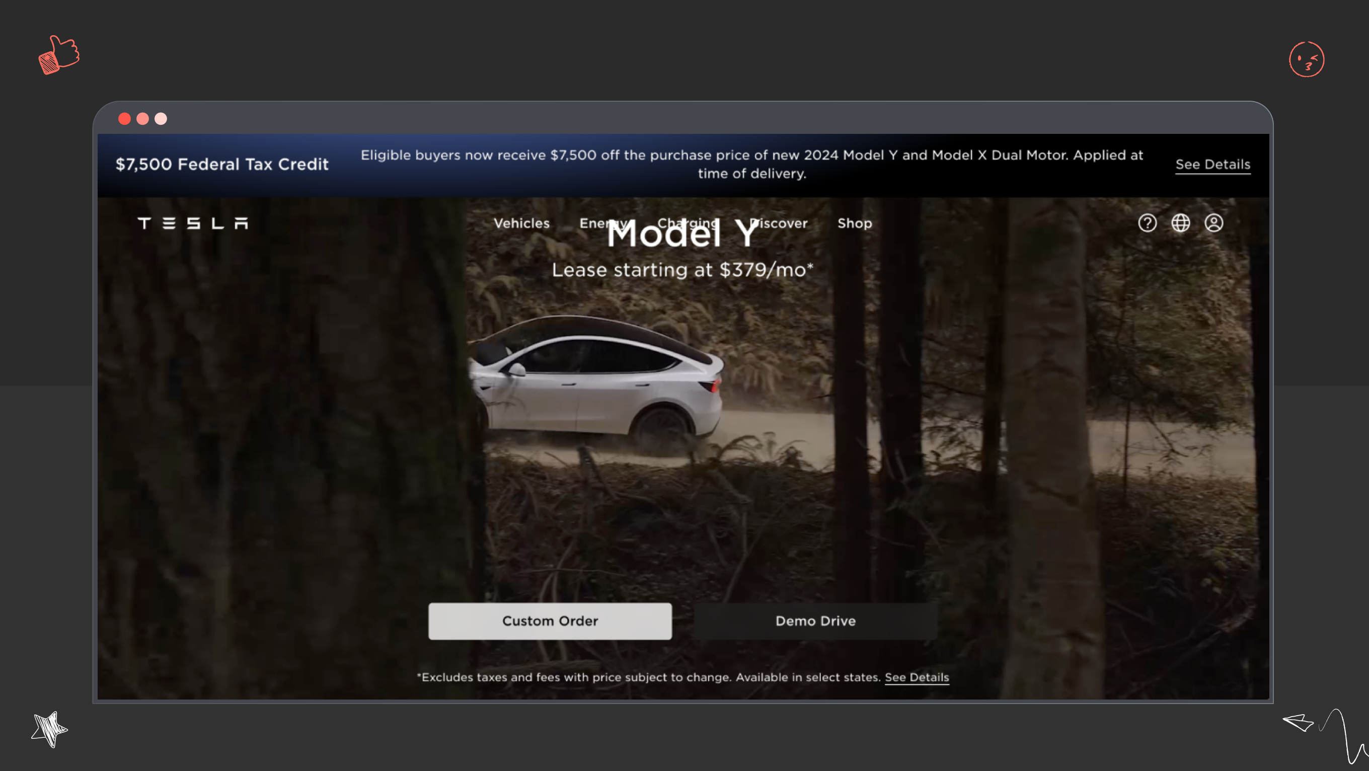 Tesla example