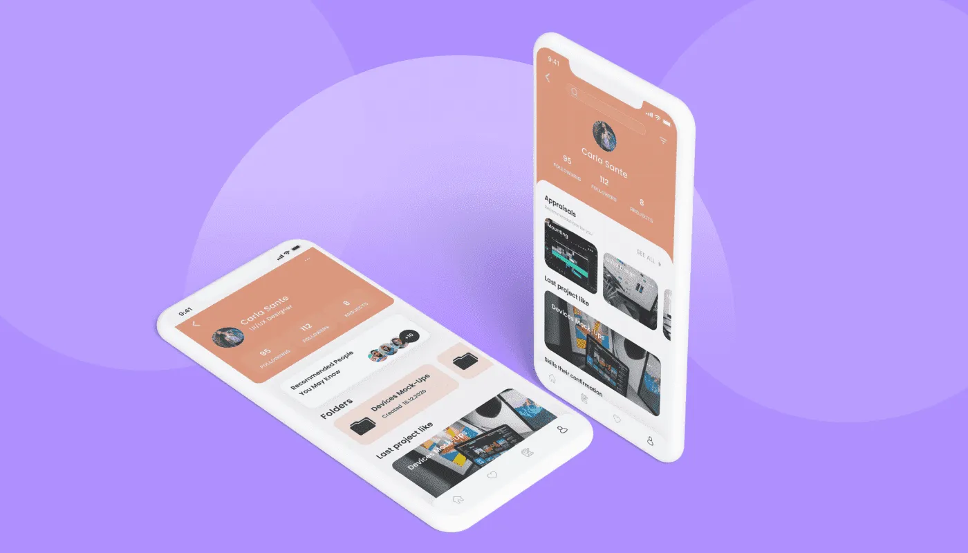 app user profile ui design screen