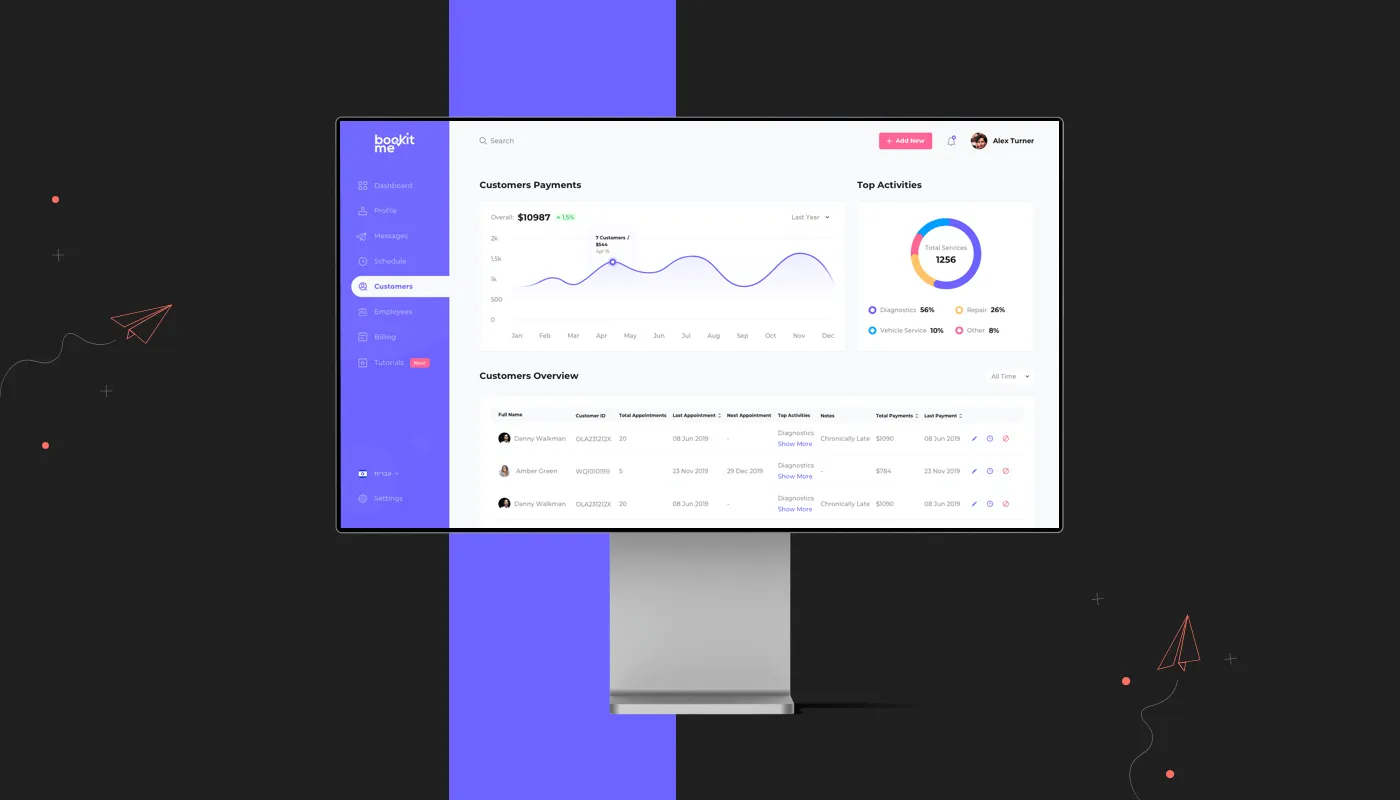 website ui design