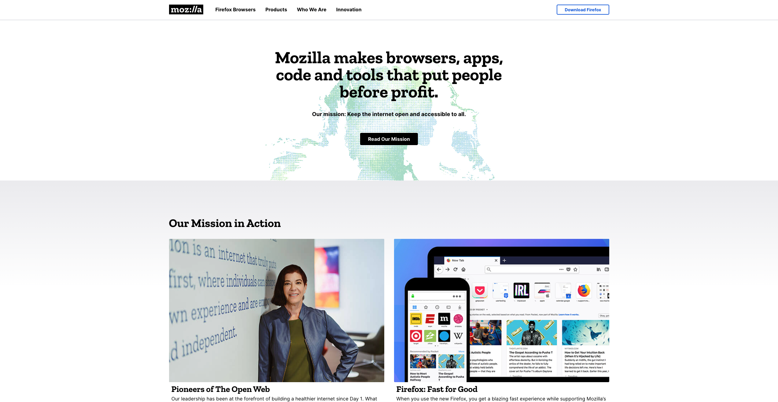 website about us page examples